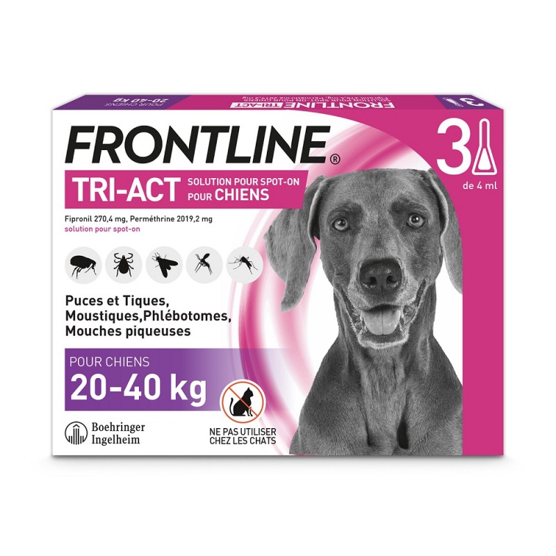 Frontline Tri-Act Chiens 20-40 kg