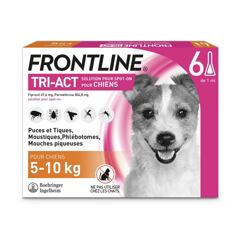 Frontline Tri-Act Chiens 5-10 kg