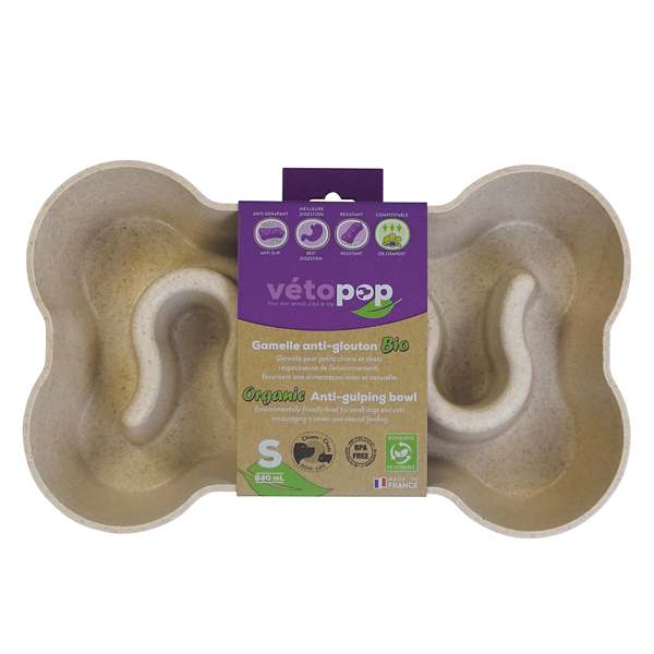 Gamelle anti-glouton bio chien