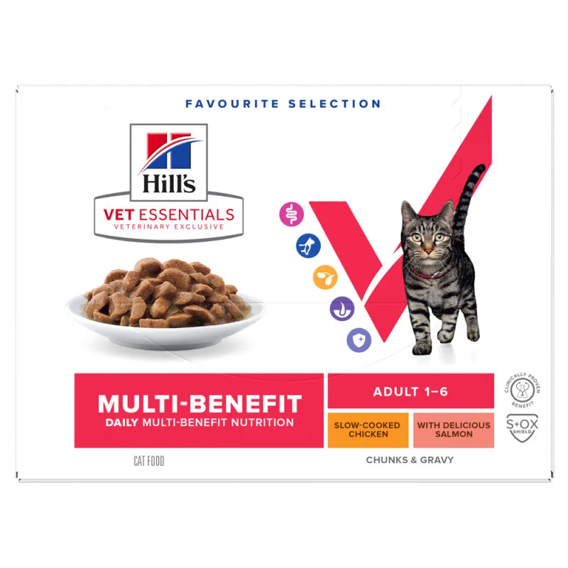 Chat Multi-Benefit Adult Mix Poulet et Saumon en Sauce